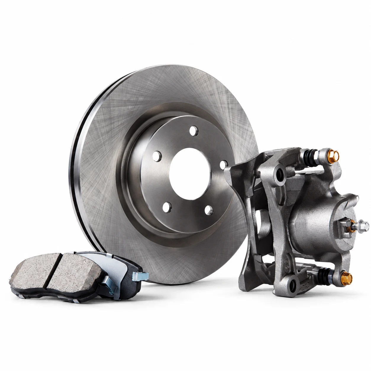 Brake rotor, caliper and pads